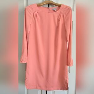 H&M Coral Long Sleeve Dress